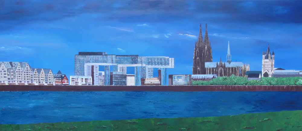 Grußkarte Köln Panorama